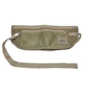 Eagle Creek Khaki Undercover Money Belt Elastic Adjustable Waist Band Zipper